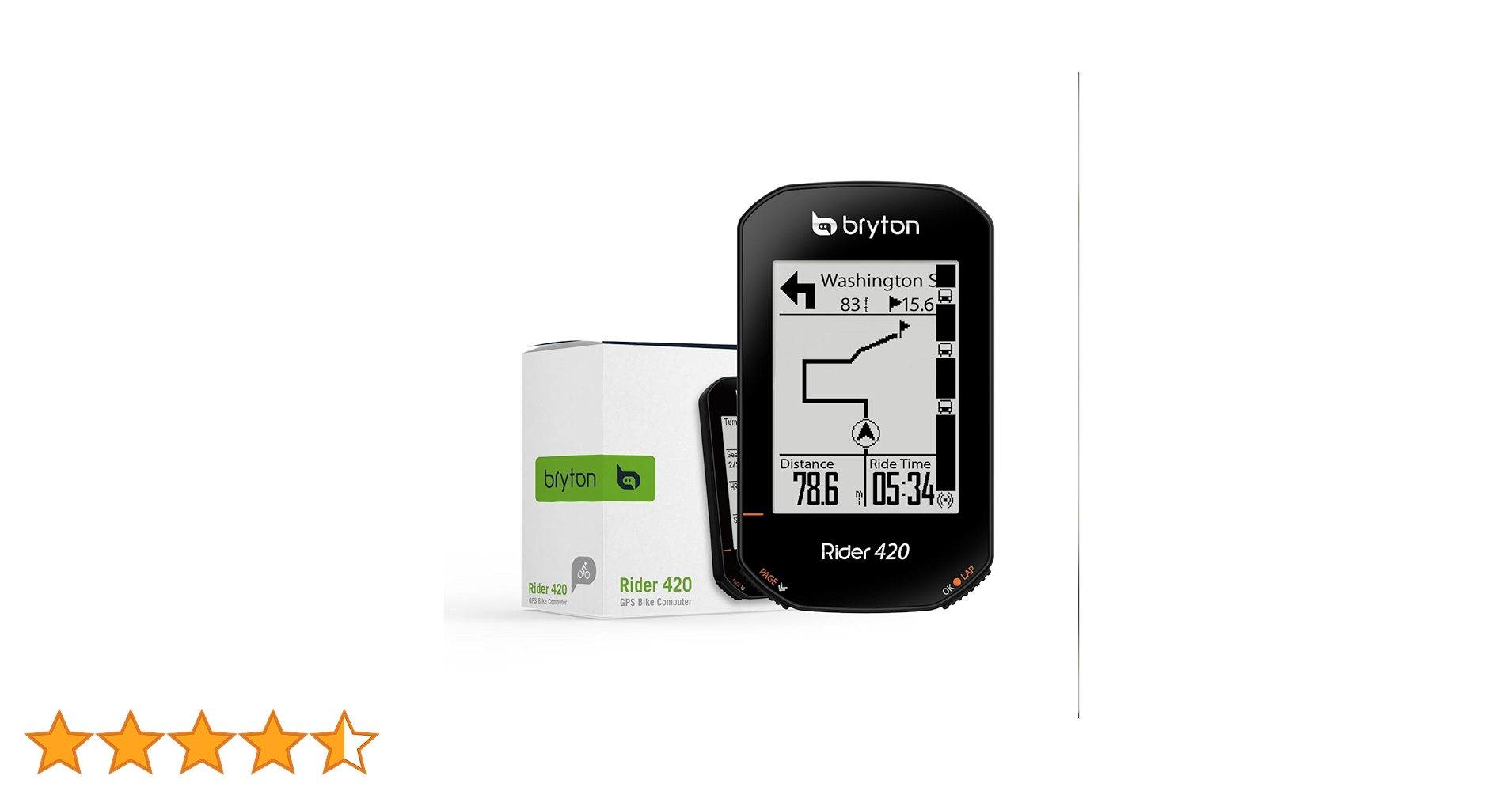 Bryton Rider 420 GPSサイクルコンピュータ 各種センサー付き Bryton Rider 420 – BRYTON USA